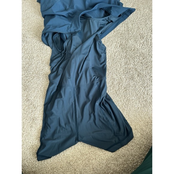 Bad Birdie Ivy League Mock Neck Long Sleeve Mini Golf Dress Lined Blue Small - Picture 7 of 13